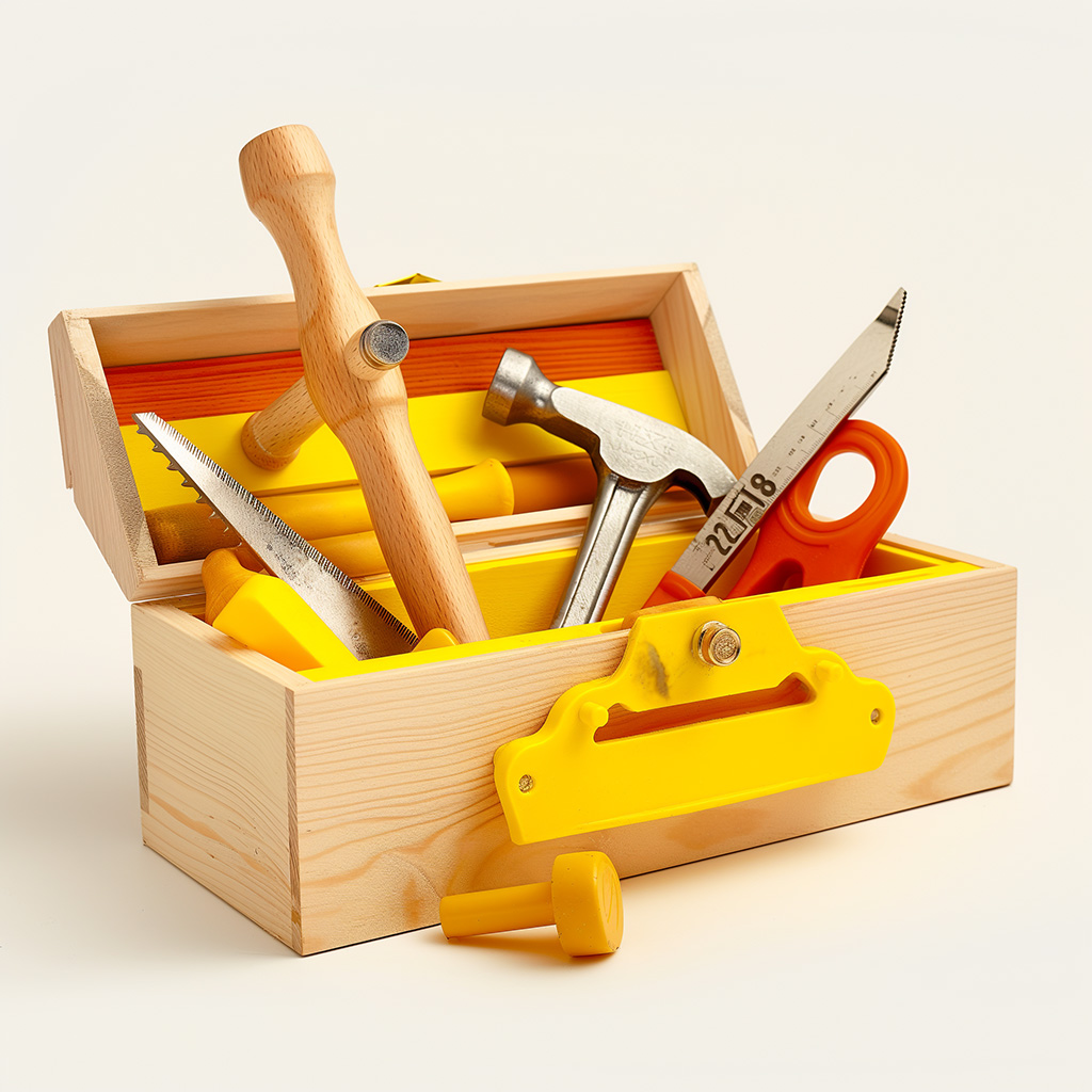 Abb. 1: Wo hört die Toolbox auf und wo fangen die Tools an? Für Midjourney gehen die Grenzen offensichtlich fließend ineinander über. Generiert von Alexander Piwowar mit Midjourney&nbsp;